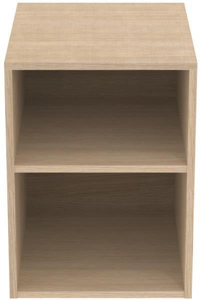 IDEAL STANDARD Finesse Seitenelement 400x505x540mm Greige matt – Wandhängend mit 2 offenen Fächern