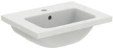 Ideal Standard i.life S Möbelwaschtisch 510 mm, 1 Hahnloch, mit Überlauf, Weiß