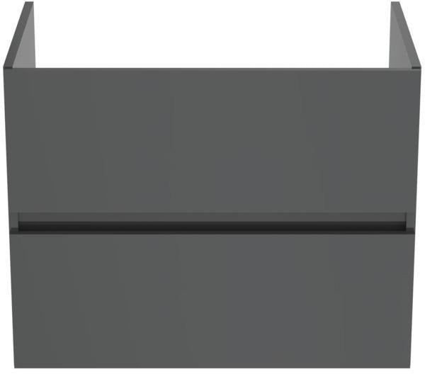 IDEAL STANDARD Waschtischunterschrank Eurovit+ 700 mm mit 2 Softclose-Auszügen in Grau