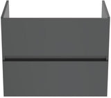 IDEAL STANDARD Waschtischunterschrank Eurovit+ 700 mm mit 2 Softclose-Auszügen in Grau