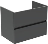 IDEAL STANDARD Waschtischunterschrank Eurovit+ 700 mm mit 2 Softclose-Auszügen in Grau