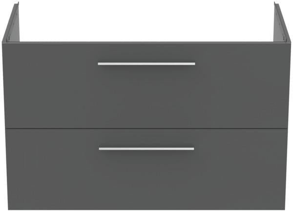 IDEAL STANDARD i.life B Möbelwaschtischunterschrank 1000 mm Weiß Matt, 2 Auszüge, Siphon links