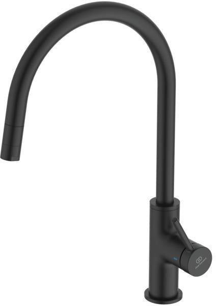 Ideal Standard Ceraline Nuovo Küchenarmatur mit herausziehbarer Brause, hoher Auslauf, Chrom