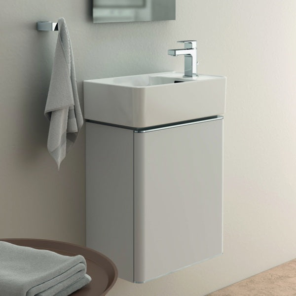 Ideal Standard Edge Waschtischarmatur Chrom 90 mm mit Ablaufgarnitur und Heißwasser-Sparfunktion