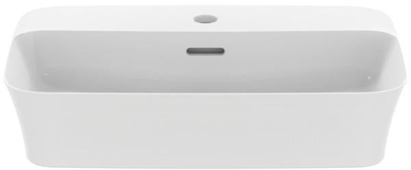 Ideal Standard Ipalyss Aufsatzschale 1 Hahnloch mit Überlauf 550x380x145mm Weiß