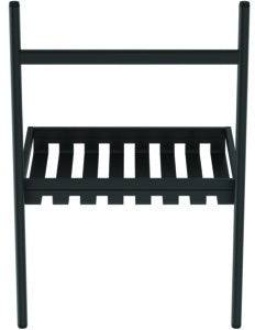 Ideal Standard Conca Bodenstehende Metallkonsole 560x483x817 mm Silk Black mit Handtuchhalter