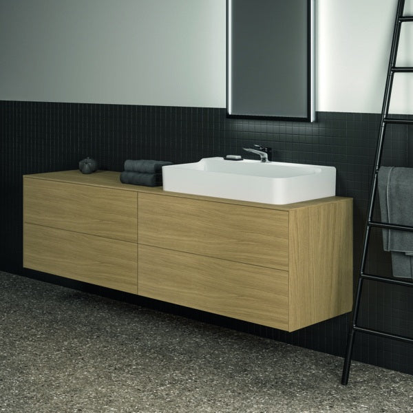 Ideal Standard Conca WT-Unterschrank 1987 mm, 4 Auszüge, Eiche geflammt, Push-Open & Softclose