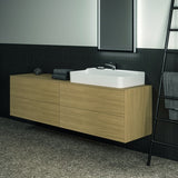 Ideal Standard Conca WT-Unterschrank 1987 mm, 4 Auszüge, Eiche geflammt, Push-Open & Softclose