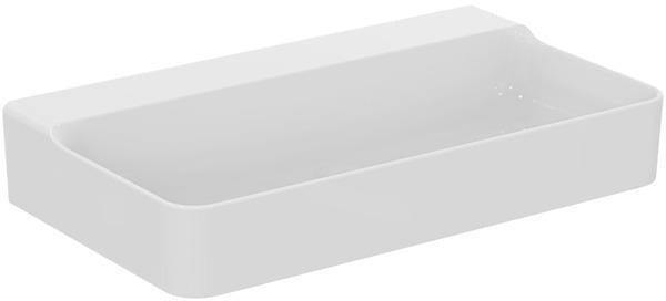 Ideal Standard Conca Aufsatzwaschtisch 800x450x145 mm Weiß ohne Hahnloch und Überlauf