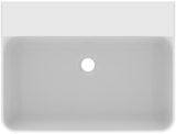 Ideal Standard Conca Aufsatzwaschtisch 600x450mm geschliffen Weiß ohne Hahnloch