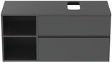 Ideal Standard Finesse Waschtischunterschrank 1202 mm, 2 Auszüge, Greige matt
