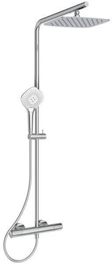 Ideal Standard Duschsystem Ceratherm T100 – Thermostat, Teleskopfunktion, Chrom