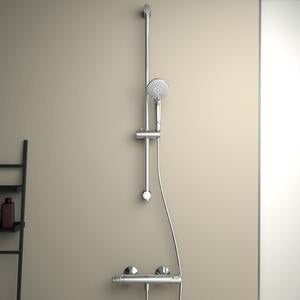 Ideal Standard Ceratherm T25 Brausethermostat mit 900 mm Brausestange und 3-Funktions-Handbrause, Chrom