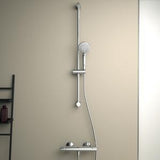 Ideal Standard Ceratherm T25 Brausethermostat mit 900 mm Brausestange und 3-Funktions-Handbrause, Chrom
