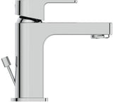 Ideal Standard Edge Waschtischarmatur Chrom 90 mm mit Ablaufgarnitur und Heißwasser-Sparfunktion
