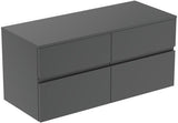 Ideal Standard Finesse Waschtischunterschrank 1202 mm, 4 Auszüge, Greige Matt, wandhängend