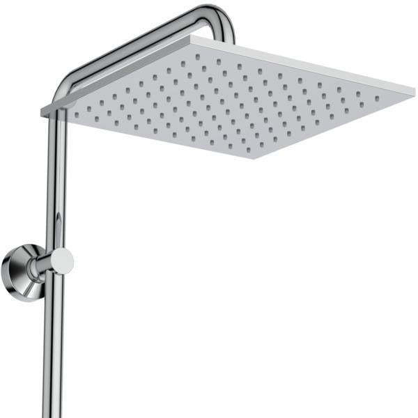 IDEAL STANDARD Duschsystem Ceratwist T25 M – mit Hand- und Kopfbrause, höhenverstellbar, Chrom