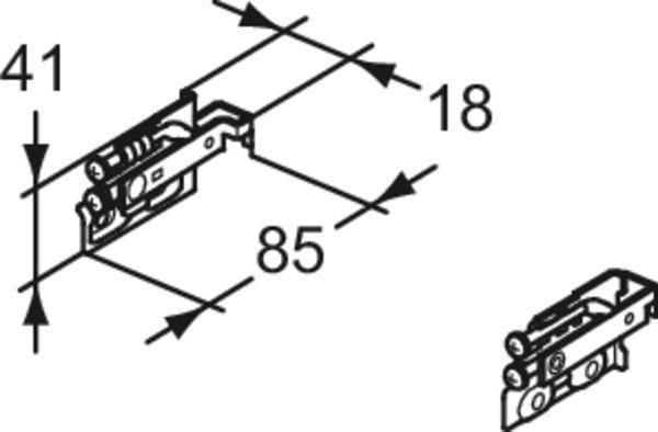 Ideal Standard Eurovit Schrankaufhänger-Set EF02567 – Passgenaue Ersatzteile für Sanitärinstallation