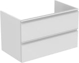 IDEAL STANDARD Waschtisch/Möbel-Paket CONNECT E mit Waschtisch 800 mm weiß/Walnuss dunkel