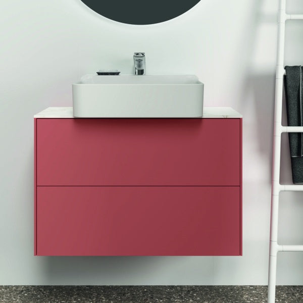 Ideal Standard Conca Waschtischunterschrank 800 mm, 2 Auszüge, Push-Open, Weiß