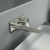 Ideal Standard Conca Wand-Waschtischarmatur BS2 in Brushed Gold, 180 mm Ausladung, eckige Rosette