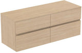 IDEAL STANDARD Finesse Waschtischunterschrank 1402 mm, 4 Auszüge, Greige matt