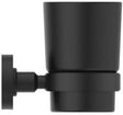 IDEAL STANDARD IOM Zahnputzbecher Silk Black – Wandhängend, satiniertes Glas, Messing