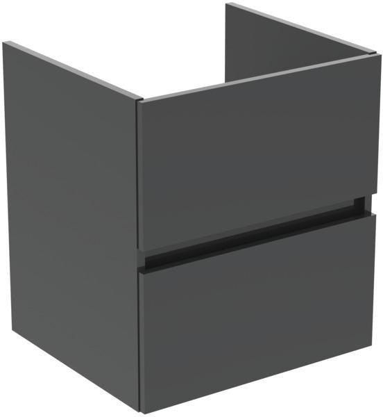 Ideal Standard Eurovit+ Möbelpaket mit Waschtisch 51 cm, Unterschrank 50 cm und 2 Auszügen in Grau
