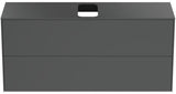 Ideal Standard Conca WT-Unterschrank 1202 mm, 2 Auszüge, Eiche geflammt, Push-Open