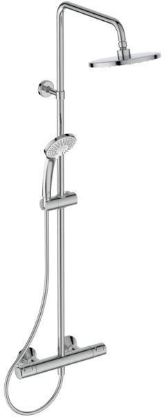 Ideal Standard Duschsystem Ceratherm T25 mit Brausethermostat, Kopf- und Handbrause, Chrom