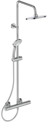 Ideal Standard Duschsystem Ceratherm T25 mit Brausethermostat, Kopf- und Handbrause, Chrom
