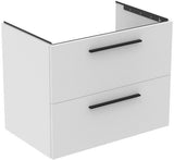 Ideal Standard i.life B Möbel-Set 200 cm, 4 Auszüge, 2 offene Fächer, Chrom, Weiß matt