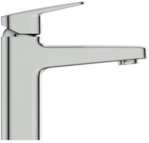 Ideal Standard Ceraplan Waschtischarmatur H90 ohne Ablaufgarnitur, Ausladung 124 mm, Chrom
