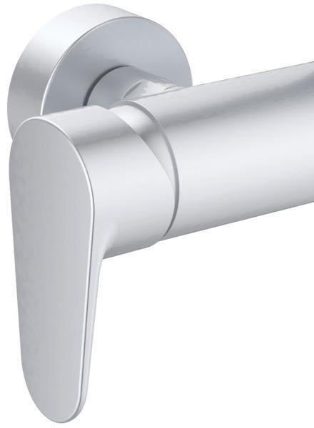 IDEAL STANDARD Duschsystem Ceraflow Alu+ mit Brausearm, 2 Ablagen, 2-Funktions-Handbrause und Kopfbrause Rose