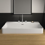 Ideal Standard Conca Aufsatzwaschtisch 1000x450 mm Weiß mit 3 Hahnlöchern und Überlauf
