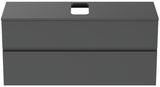 Ideal Standard Finesse Waschtischunterschrank 1202 mm, 2 Auszüge, Greige matt