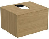 Ideal Standard Conca WT-Unterschrank 602 mm, 1 Auszug, Push-Open, Softclose, Weiß matt