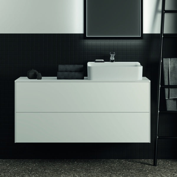 IDEAL STANDARD Waschtischunterschrank Conca, 1202 mm, 2 Auszüge, Eiche geflammt, Push-Open