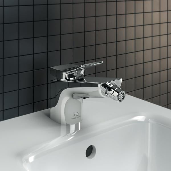 Ideal Standard Bidetarmatur Conca 133 mm mit Ablaufgarnitur Brushed Gold