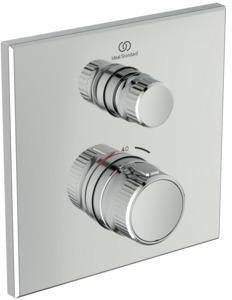 Ideal Standard Ceratherm Navigo Brausethermostat Unterputz eckig Chrom – 1 Verbraucher, DICHT-FIX