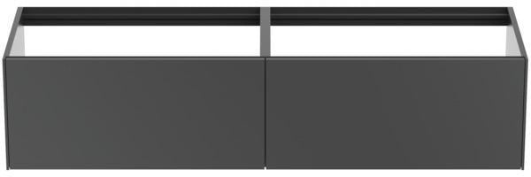 Ideal Standard WT-Unterschrank Conca, 2 Auszüge, ohne Platte, 1585 mm, Anthrazit