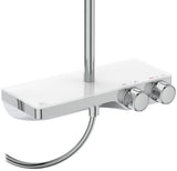 Ideal Standard Duschsystem Ceratherm S200 mit Ablage und runder Handbrause Chrom