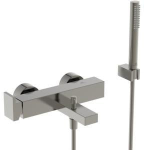Ideal Standard Extra Badearmatur Aufputz 210 mm mit Stab-Handbrause und Zugumsteller in Chrom