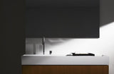 Ideal Standard Waschtischablage Solos 330 mm Schwarz glänzend – Rechteckige Keramik-Ablage
