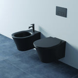Ideal Standard Wand-T-WC-Kombipaket Connect Air mit AQUABLADE und Softclosing, 365x540mm, Weiß