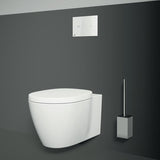 IDEAL STANDARD IOM Cube WC-Bürstengarnitur Chrom, Behälter aus Metall, wandhängend