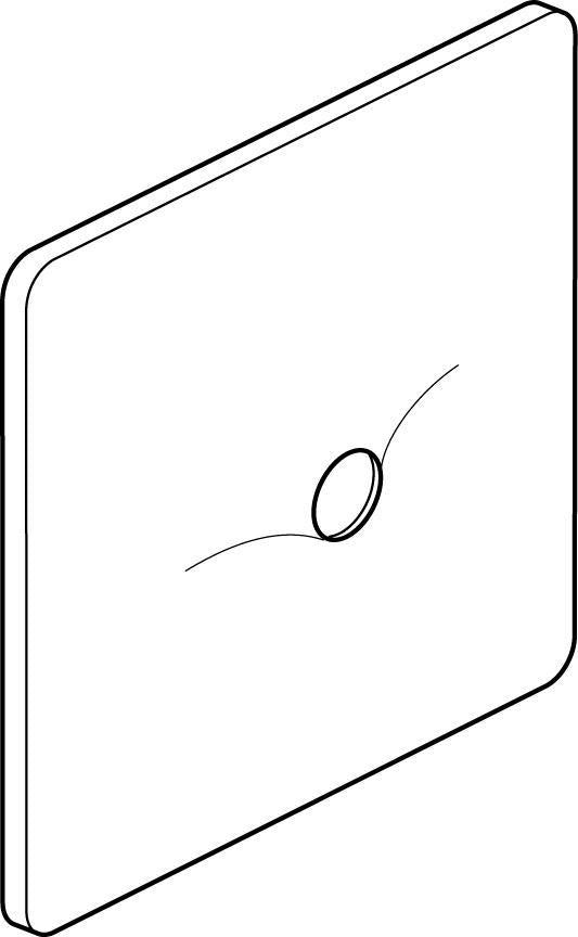 Ideal Standard IS Rosette für Urinal, Edelstahl – Edelstahloptik, Serie: Serienübergreifend