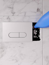 Ideal Standard Oleas P1 Betätigungsplatte, pneumatische Auslösung, 2-Mengen-Technik, Chrom