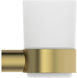 Ideal Standard Zahnputzbecher Conca, rund, Brushed Gold – Wandhängend, Messing, Glas