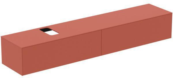 IDEAL STANDARD Conca WT-Unterschrank 2387x505x370 mm, 2 Auszüge, mit Ausschnitt, Weiß